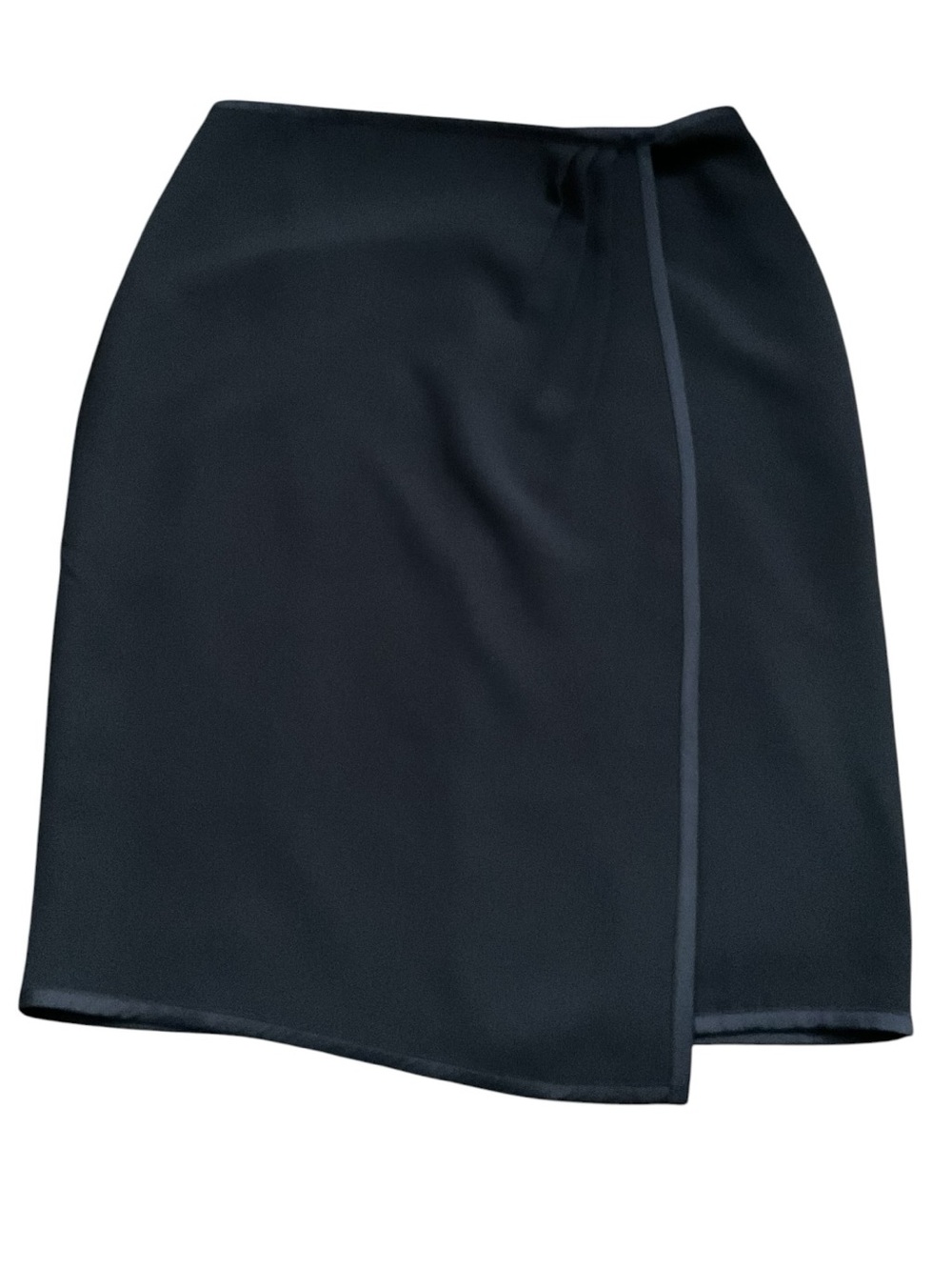 Ann Taylor Navy Mini Skirt with Subtle Side Panel